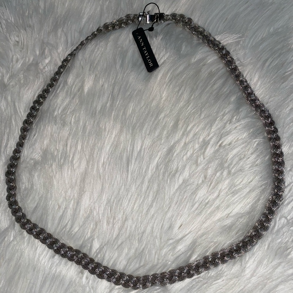 Ann Taylor Silver Mesh Metal Belt